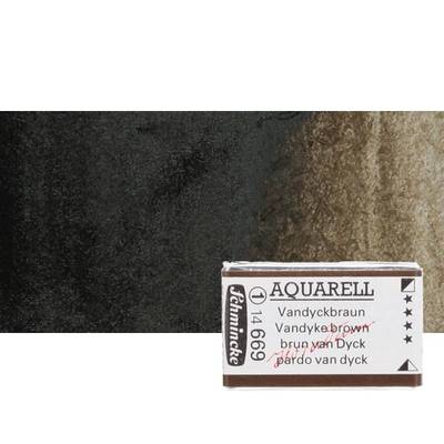 Schmincke Horadam Aquarell 1/1 Tablet 669 Vandyke Brown seri 1