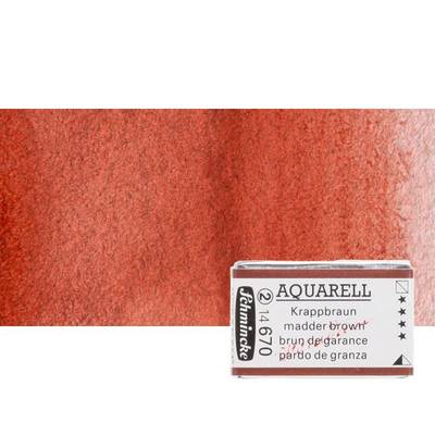 Schmincke Horadam Aquarell 1/1 Tablet 670 Madder Brown seri 2