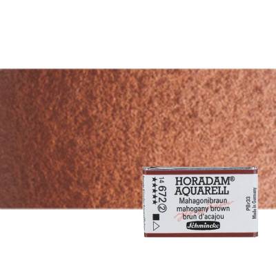 Schmincke Horadam Aquarell 1/1 Tablet 672 Mahogany Brown seri 2