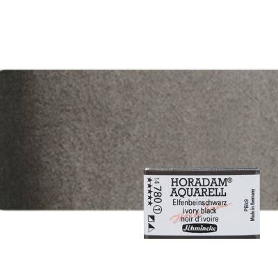 Schmincke Horadam Aquarell 1/1 Tablet 780 Ivory Black seri seri 1