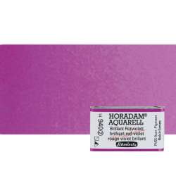Schmincke - Schmincke Horadam Aquarell 1/1 Tablet 940 Brilliant Red Violet seri 2 (1)