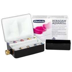 Schmincke - Schmincke Horadam Aquarell Sulu Boya Setleri 8li Yarım Tablet 74 408