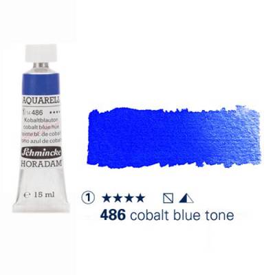 Schmincke Horadam Aquarell Tube 15ml Seri 1 Cobalt Blue Tone 486