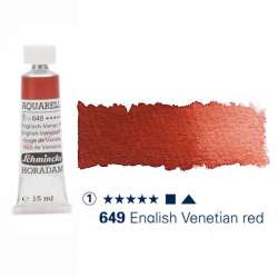 Schmincke - Schmincke Horadam Aquarell Tube 15ml S1 English-Venetian Red 649