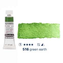 Schmincke - Schmincke Horadam Aquarell Tube 15ml Seri 1 Green Earth 516