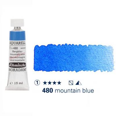 Schmincke Horadam Aquarell Tube 15ml Seri 1 Mountain Blue 480