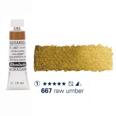 Schmincke Horadam Aquarell Tube 15ml Seri 1 Raw Umber 667