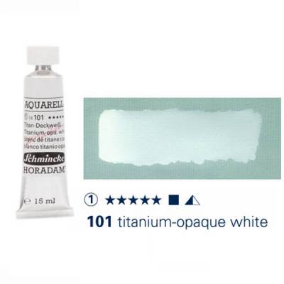 Schmincke Horadam Aquarell Tube 15ml S1 Titanium Opaque White 101