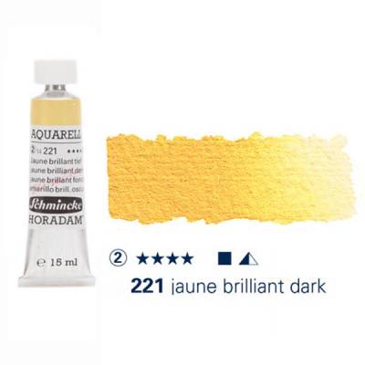 Schmincke Horadam Aquarell Tube 15ml S2 Jaune Brilliant Dark 221