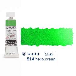 Schmincke - Schmincke Horadam Aquarell Tube 15ml Seri 2 Helio Green 514