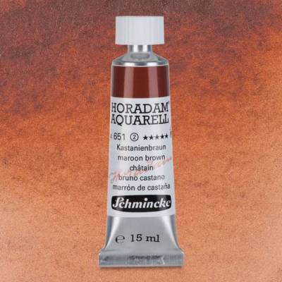 Schmincke Horadam Aquarell Tube 15ml Seri 3 Maroon Brown 651