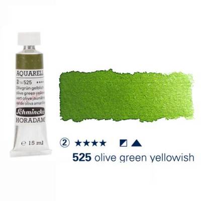 Schmincke Horadam Aquarell Tube 15ml S2 Olive Green Yellowish 525