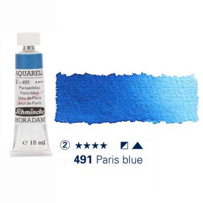 Schmincke Horadam Aquarell Tube 15ml Seri 2 Paris Blue 491