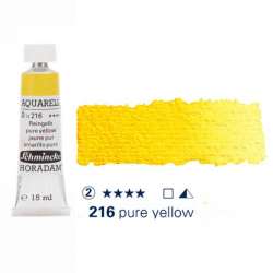 Schmincke - Schmincke Horadam Aquarell Tube 15ml Seri 2 Pure Yellow 216