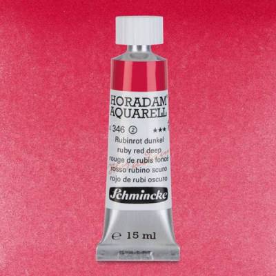 Schmincke Horadam Aquarell Tube 15ml Seri 2 Ruby Red Deep 346