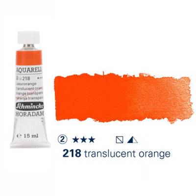 Schmincke Horadam Aquarell Tube 15ml S2 Translucent Orange 218