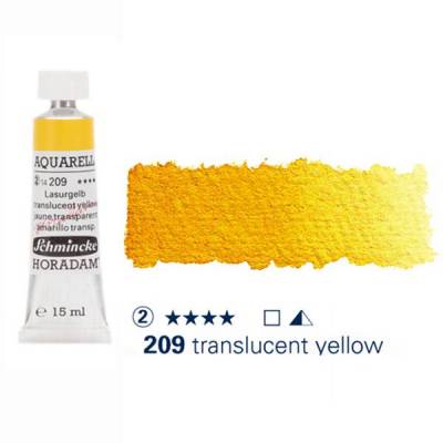 Schmincke Horadam Aquarell Tube 15ml S2 Translucent Yellow 209