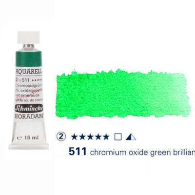 Schmincke Horadam Aquarell Tube 15ml S2 C Ox Green Brilliant 511