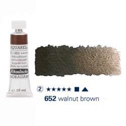 Schmincke - Schmincke Horadam Aquarell Tube 15ml Seri 2 Walnut Brown 652