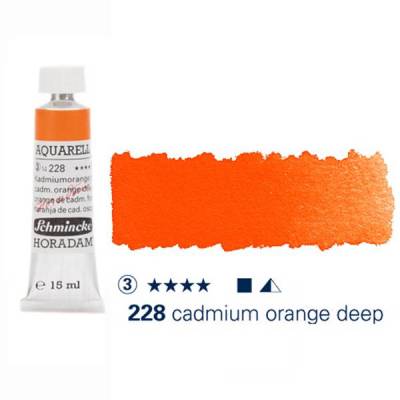 Schmincke Horadam Aquarell Tube 15ml S3 Cadmium Orange Deep 228