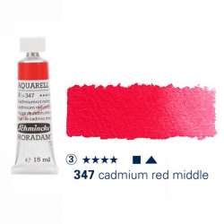 Schmincke - Schmincke Horadam Aquarell Tube 15ml S3 Cadmium Red Middle 347
