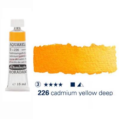 Schmincke Horadam Aquarell Tube 15ml S3 Cadmium Yellow Deep 226