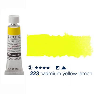Schmincke Horadam Aquarell Tube 15ml S3 Cadmium Yellow Lemon 223
