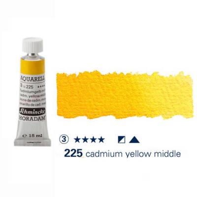 Schmincke Horadam Aquarell Tube 15ml S3 Cadmium Yellow Middle 225