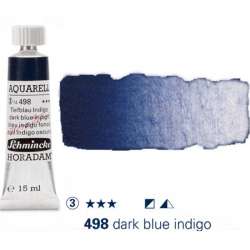 Schmincke - Schmincke Horadam Aquarell Tube 15ml Seri 3 Dark Blue Indigo 498