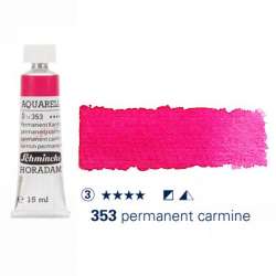 Schmincke - Schmincke Horadam Aquarell Tube 15ml Seri 3 Permanent Carmine 353