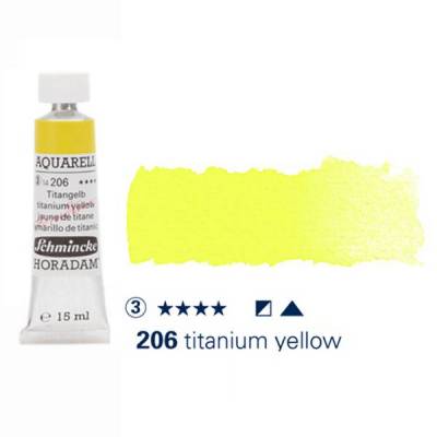 Schmincke Horadam Aquarell Tube 15ml Seri 3 Titanium Yellow 206