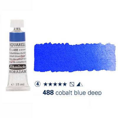 Schmincke Horadam Aquarell Tube 15ml Seri 4 Cobalt Blue Deep 488