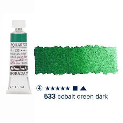 Schmincke Horadam Aquarell Tube 15ml Seri 4 Cobalt Green Dark 533