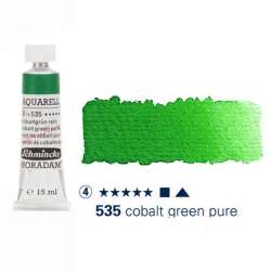 Schmincke - Schmincke Horadam Aquarell Tube 15ml Seri 4 Cobalt Green Pure 535