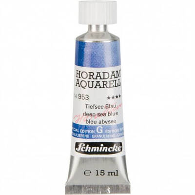 Schmincke Horadam Aquarell Tube 15ml Super Granulation 953 Deep Sea Blue