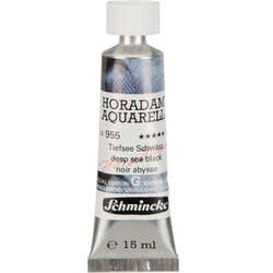 Schmincke - Schmincke Horadam Aquarell Tube 15ml Super Granulation 955 Deep Sea Black (1)