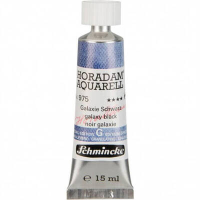 Schmincke Horadam Aquarell Tube 15ml Super Granulation 975 Galaxy Black