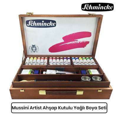 Schmincke Mussini Artist Ahşap Kutulu Yağlı Boya Seti 70 430