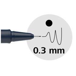 Schneider - Schneider Pictus Fineliner Teknik Çizim Kalemi 0,3mm (1)