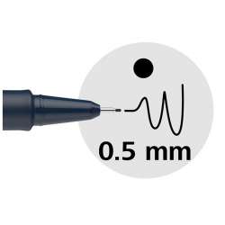 Schneider - Schneider Pictus Fineliner Teknik Çizim Kalemi 0,5mm (1)