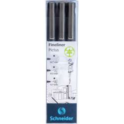 Schneider - Schneider Pictus Fineliner Teknik Çizim Kalemi Seti 3lü 197593