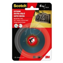 Scotch - Scotch Ekstra Güçlü Çift Taraflı Köpük Bant 19mm x 1,5 m