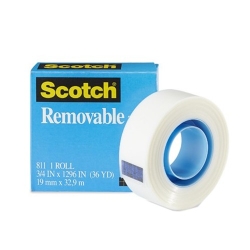 Scotch - Scotch Removable Tape Görünmez Bant 19mm x 33m