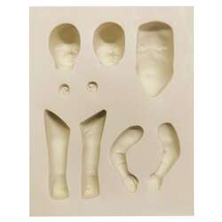 Sculpey - Sculpey Flexible Push Mold Esnek Model Kalıbı Bebe APM72 (1)