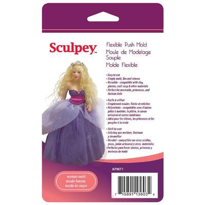 Sculpey Flexible Push Mold Esnek Model Kalıbı Kadın APM71