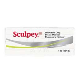 Sculpey - Sculpey III Polymer Clay 454g Beyaz