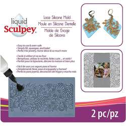 Sculpey - Sculpey Lace Silicone Mold Dantelli Model Kalıbı 2 Parça APM56
