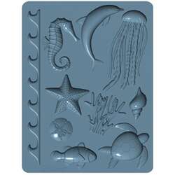 Sculpey - Sculpey Oven Safe Silicone Mold Sea Life 2 Parça APM61 (1)