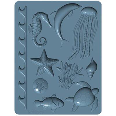 Sculpey Oven Safe Silicone Mold Sea Life 2 Parça APM61