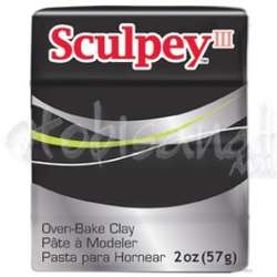 Sculpey - Sculpey Polimer Kil 042 Black